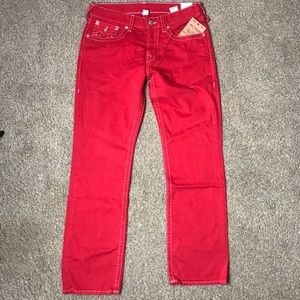 True Religion Red Jeans